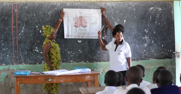 A menstrual health seminar in session A menstrual health seminar in session