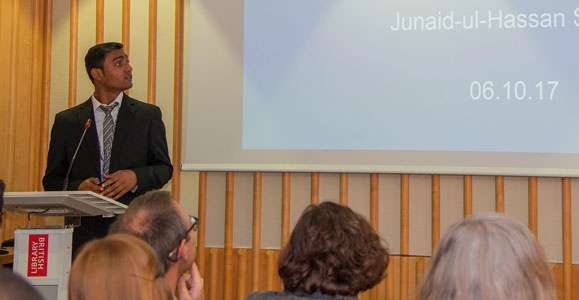 Junaid-ul-Hassan presents at British Library Junaid-ul-Hassan presents at British Library