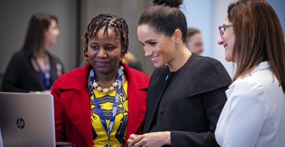 Duchess of Sussex with Mayamiko Chibowa Duchess of Sussex with Mayamiko Chibowa
